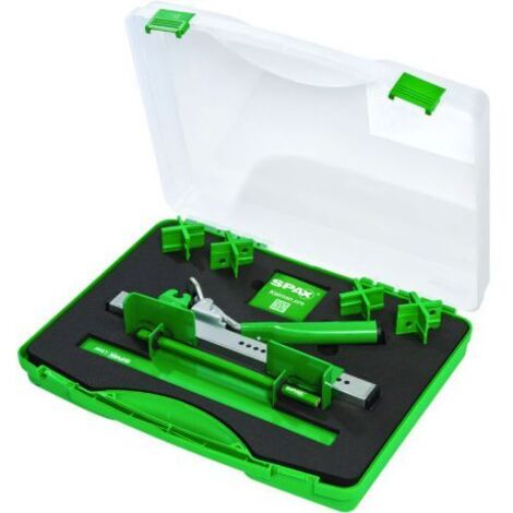 Set rectificador de laminas con guia de taladrado con 4 separadores SPAX