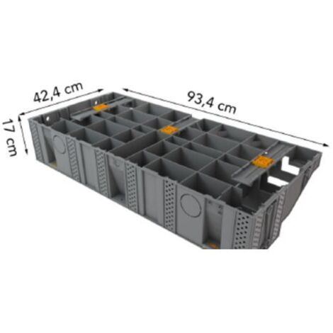 Escalera modular exterior de 93,4 cm - MODULESCA - JOUPLAST