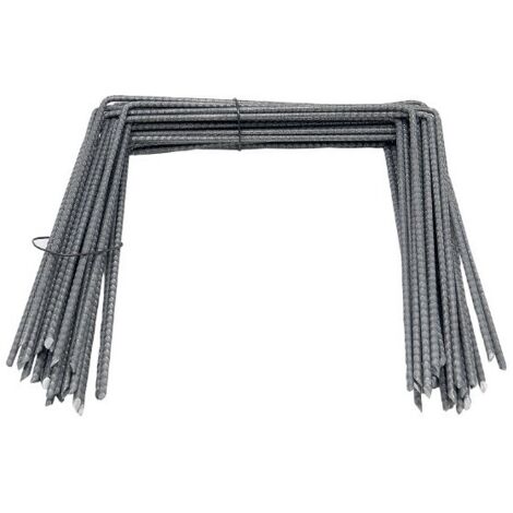 Stahlbefestigungsklammern für Unkrautvlies - 20 x 20 x 20 cm Charge von 100 Stück