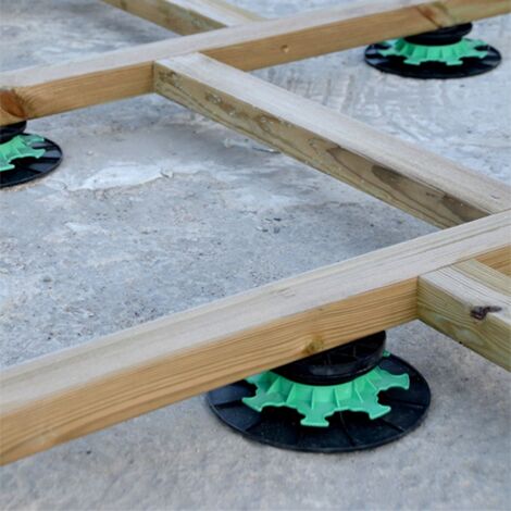 Terrassenklotz für verstellbares Kantholz 140 bis zu 230 mm - JOUPLAST - Karton 40