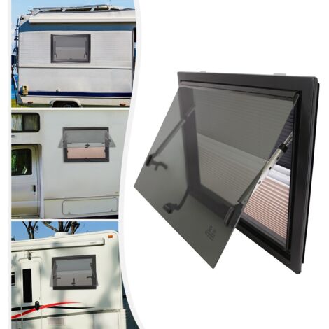 Store à charnières pour fenêtre de camping-car, caravane ou véhicule récréatif, format 600 x 450 mm