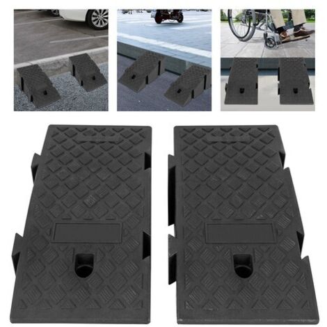 2 rampes de chargement en plastique de 19 cm Rampes pour garages automobiles Rampes de chargement portables en plastique (1/5)