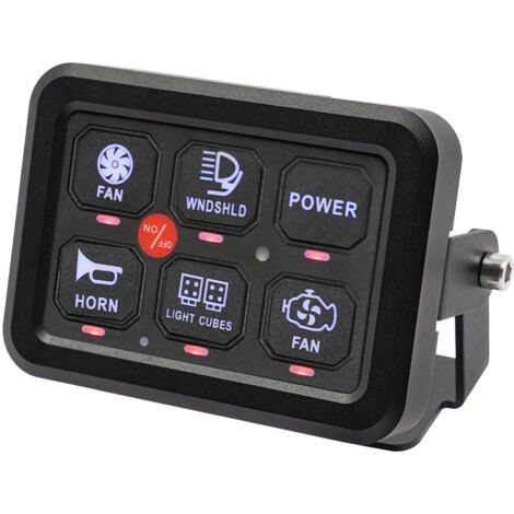 Kit de panneau de commutation 30 V, panneau de commutation à 6 voies, panneau de commutation universel pour voiture, camion, bateau, UTV, SUV (1/5)