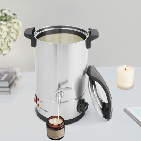 Fusible à cire de 8 litres/1,76 gallons, appareil électrique pour faire fondre la cire, fusible à cire, four à cire avec poignée.
