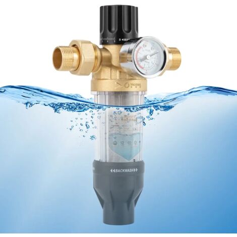 3 / 4 "préfiltre filtre en acier inoxydable filtre à eau du robinet filtre de finition de l'eau 40μm (1/5)