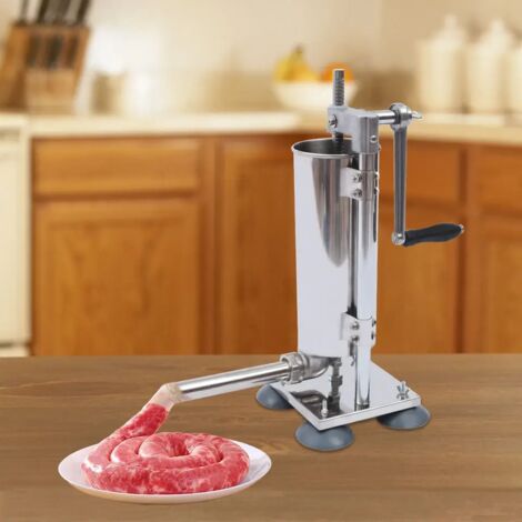 Machine à remplir les saucisses 3L en acier inoxydable + tubes de remplissage (1/5)