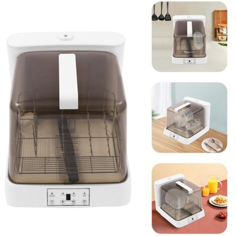 Mini-lave-vaisselle 6 litres Lave-vaisselle transparent pour les paresseux Lave-vaisselle de table 22 cm Lave-vaisselle indépendant 800 W (1/5)