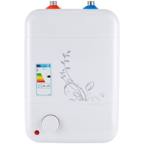 Petit réservoir d'eau chaude résistant à la pression de 8 litres, petit réservoir, rangement sous évier de 1500 W, chauffe-eau sous évier, fonction Thermostop pour évier de cuisine, salle de bain