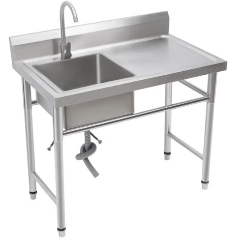 Gourmet Sinks Éviers de cuisine Technologie des éviers Éviers en acier inoxydable Capacité de charge de 440 lb, hauteur de 36,6 po. (1/5)
