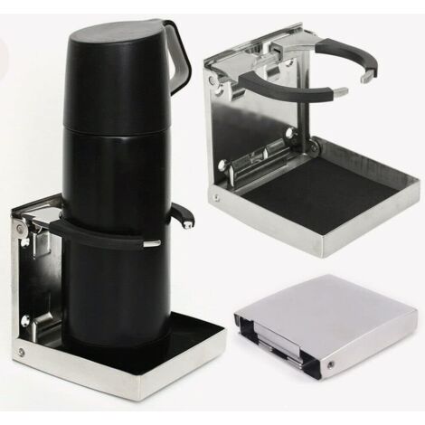 2 x Porte-boisson en acier inoxydable Porte-boisson Porte-gobelet Porte-bouteille Porte-gobelet pour bateau Porte-boisson pliable pour bateau Marine