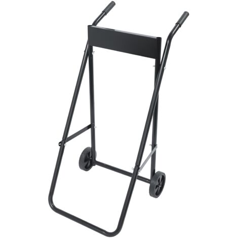Chariot de transport pliable pour moteurs hors-bord, support de transport pour moteurs hors-bord, chariot de rangement, support moteur polyvalent professionnel robuste, 70 kg (1/5)