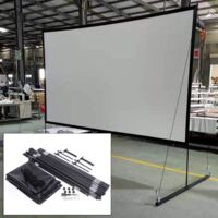 Écran de projection 150 pouces avec support, 16:9 portable et lavable