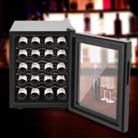 Réfrigérateur pouvant contenir jusqu'à 20 canettes de boissons Réfrigérateur avec porte vitrée Ultra-silencieux (38 dB) 4 étagères 48 litres de boissons Mini-bar de bureau