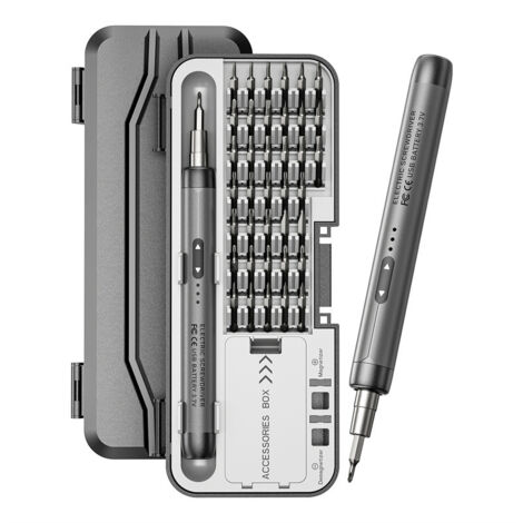 Tournevis électrique portable 46-en-1 – USB rechargeable, outils multifonctions compacts pour projets, bricolage et espaces restreints (1/5)