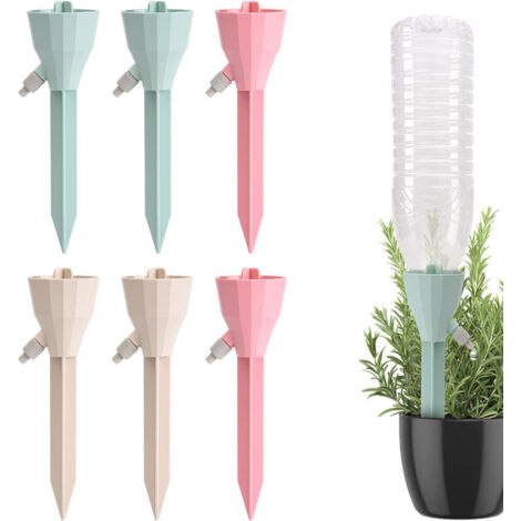 Lot de 6 bouteilles d’irrigation goutte à goutte réglables – Système micro-goutte pour arrosage automatique des plantes, jardin et intérieur/extérieur (1/5)