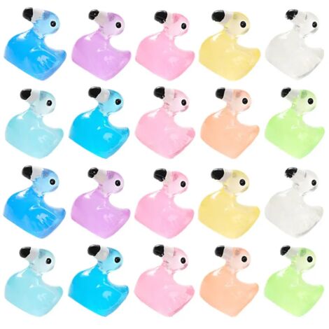 100 mini figurines animaux résine – coloré flamants pour jardin, maison de poupée et décoration DIY (1/5)