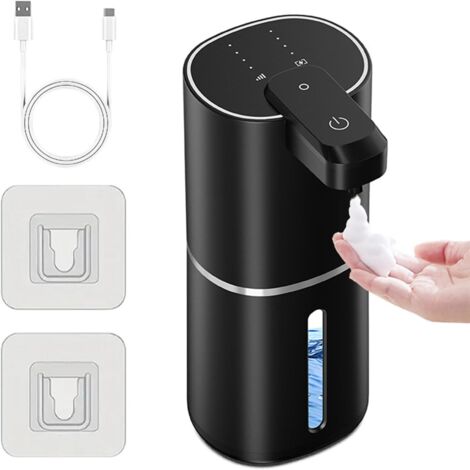 Distributeur de Savon Automatique 380 ml – Sans Contact, Rechargeable, 4 Niveaux, Mousse pour Cuisine et Salle de Bain (1/5)