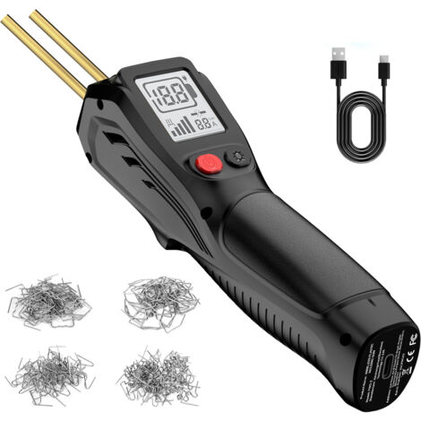 Pistolet à Souder Plastique Sans Fil avec Écran LCD – Kit 200 Agrafes Chauffantes, Rechargeable USB 5000 mAh, Réparation Pare-Chocs et Plastiques Durable (1/5)
