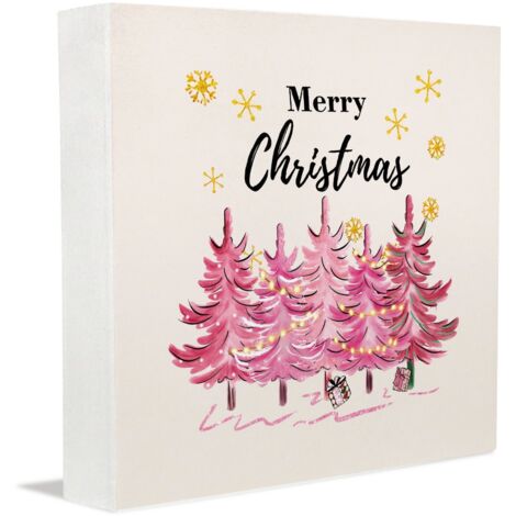 Cadre photo en bois en guise de cadeau de condoléances, articles de fête de remise de diplômes pour les personnes d'âge mûr, panneau en bois pour Noël, Thanksgiving, la Saint-Valentin (1/5)
