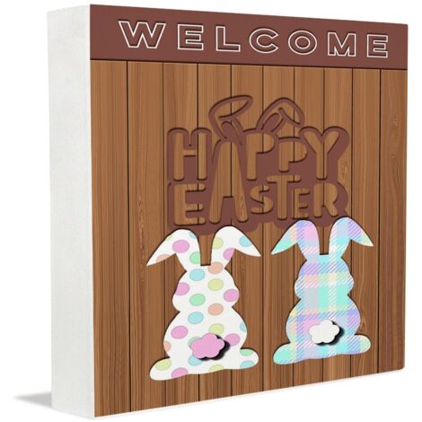 Cadre photo commémoratif, panneaux de bureau pour la fête des pères, boîtes en bois personnalisées pour la décoration de bureau (mariage, anniversaire, Pâques). (1/5)