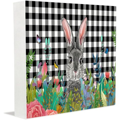 Cadre photo commémoratif, décorations de Pâques pour la maison, plaque en bois pour employés de bureau, accessoires de bureau décoratifs de style campagnard (1/5)