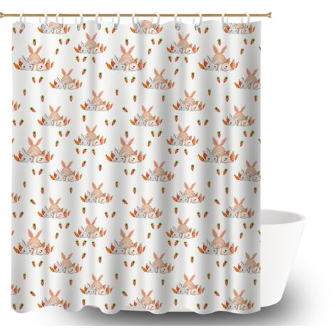 Kit rideau de douche en polyester 180x180 avec motif rideau imperméable pour maison de vacances au bord de la mer (1/5)