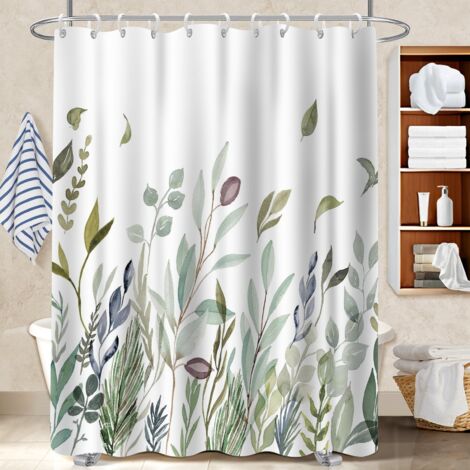Rideau de douche en polyester 180x180 pratique rideau imperméable pour salle de bain d’amis (1/5)
