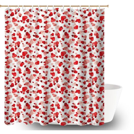 Voile de douche fluide en polyester 180x180 dessin bâche polyester douche pour salle de bain d’amis (1/5)