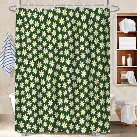 Voile de douche fluide en polyester 180x180 antifongique bâche de douche pour offrir à noël ou un anniversaire (1/5)