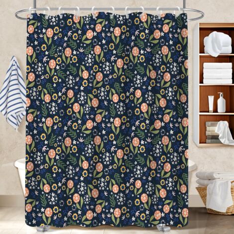 Rideau de bain imprimé polyester 180x180 design rideau étanche pour salle de bain avec douche à l’italienne (1/5)