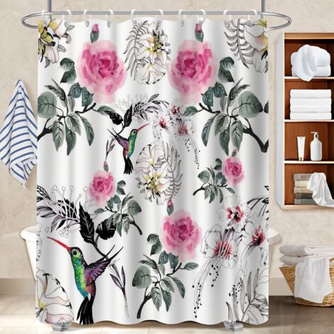 Rideau de bain imprimé polyester 180x180 imprimé bâche de douche pour maison de vacances au bord de la mer (1/5)