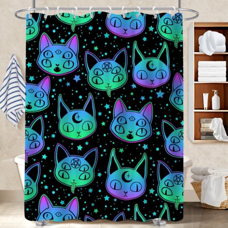 Rideau de bain imprimé polyester 180x180 Étanche protection douche pour un printemps fleuri dans la salle de bain (1/5)