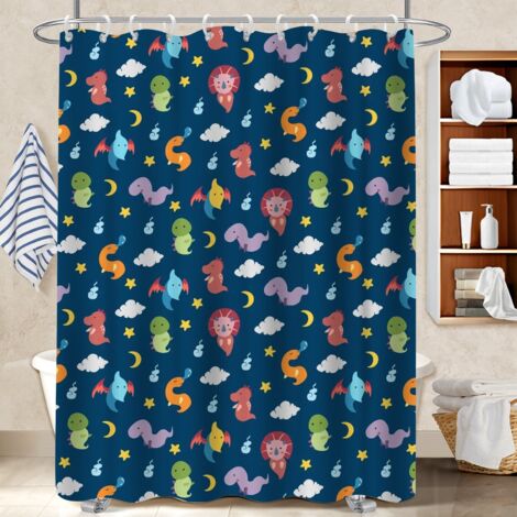 Voile de douche polyester 180x180 souple voile de douche pour préparer la maison avant l’arrivée d’invités (1/5)