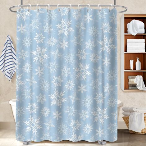 Rideau de douche en polyester 180x180 résistant bâche polyester douche pour salle de bain avec douche à l’italienne (1/5)