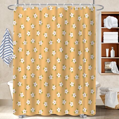 Rideau de bain imprimé polyester 180x180 avec motif rideau étanche pour mobi (1/5)