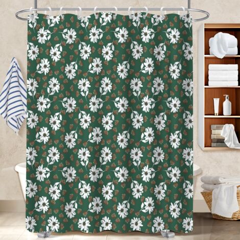 Rideau douche imperméable polyester 180x180 robuste rideau imperméable pour maison de campagne (1/5)