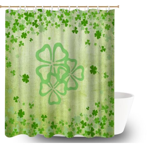 Rideau de douche en polyester 180x180 antifongique rideau imperméable pour idéal location saisonnière (1/5)