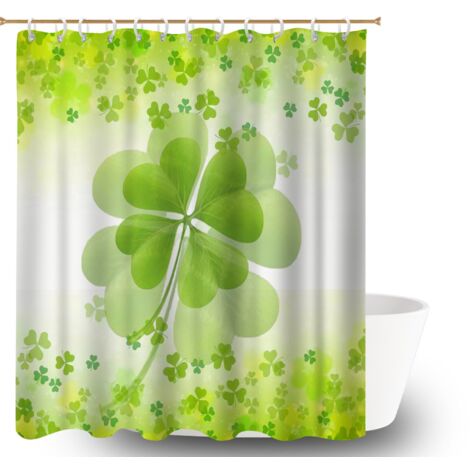 Voile de douche polyester 180x180 robuste rideau étanche pour avec accessoires assortis (1/5)