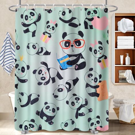 Rideau de bain en polyester 180x180 bordure lestée cache baignoire pour un éveil en douceur le matin (1/5)