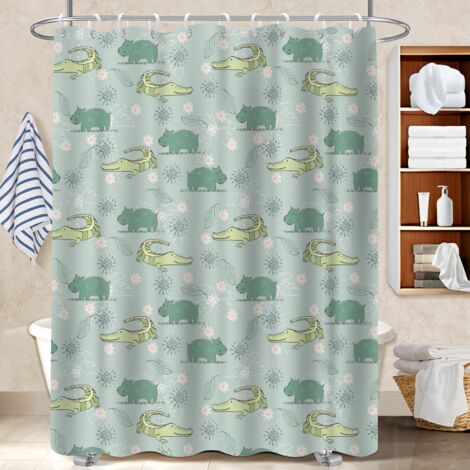 Rideau de bain en polyester 180x180 résistant housse de baignoire pour un moment de détente absolue (1/5)
