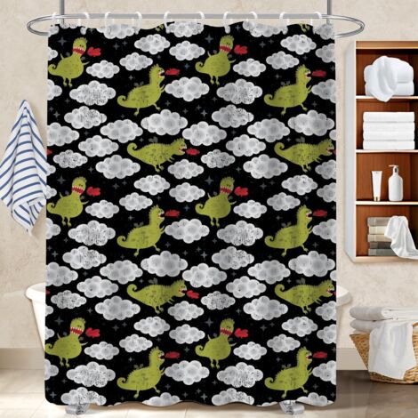 Rideau de douche en polyester 180x180 robuste bâche de douche pour offrir à noël ou un anniversaire (1/5)