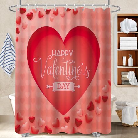 Rideau polyester pour douche 180x180 robuste rideau imperméable pour salle de bain avec baignoire (1/5)