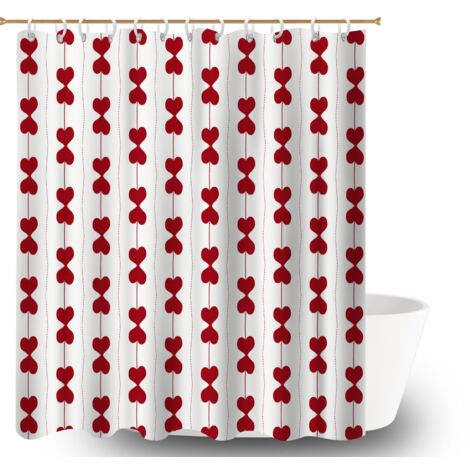 Rideau de bain en polyester 180x180 Étanche polyester pour salle de bain pour célibataire actif (1/5)