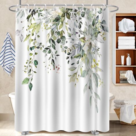 Rideau douche imperméable polyester 180x180 souple et fluide housse de baignoire pour accueillir l’été dans sa maison (1/5)