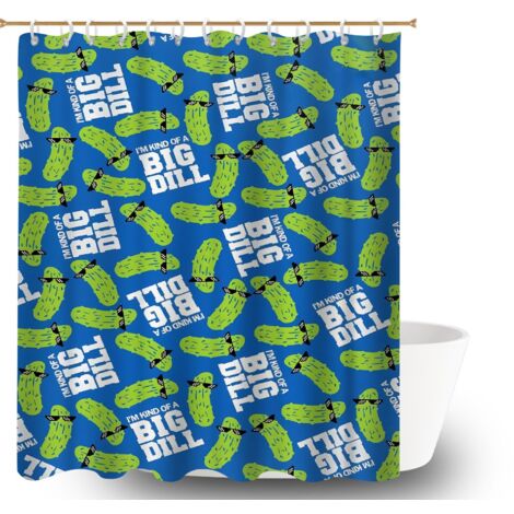 Rideau de bain imprimé polyester 180x180 Élégant protection douche pour salle de bain avec douche à l’italienne (1/5)