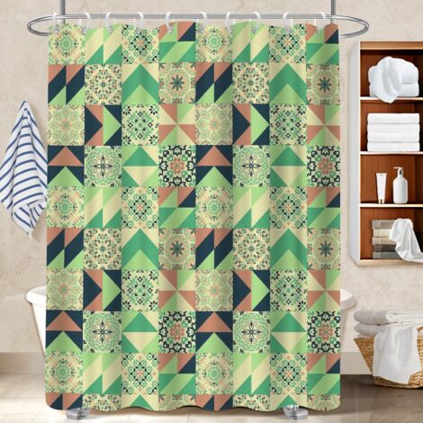 Voile de douche polyester 180x180 avec motif bâche de douche pour salon de coiffure (1/5)