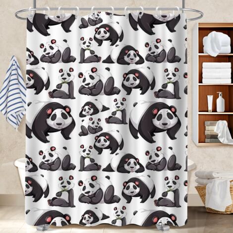Rideau de bain en polyester 180x180 séchage rapide rideau imperméable pour un moment de détente absolue (1/5)