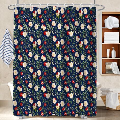 Rideau douche imperméable polyester 180x180 tissu respirant bâche polyester douche pour salle d’eau sans fenêtre (1/5)