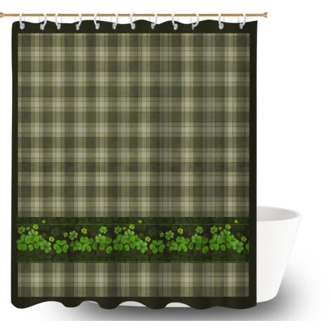 Rideau de douche tissu polyester 180x180 Épais bâche de douche pour salle d’eau sans fenêtre (1/5)
