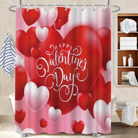 Rideau douche polyester 180x180 moderne rideau étanche pour avec accessoires assortis (1/5)